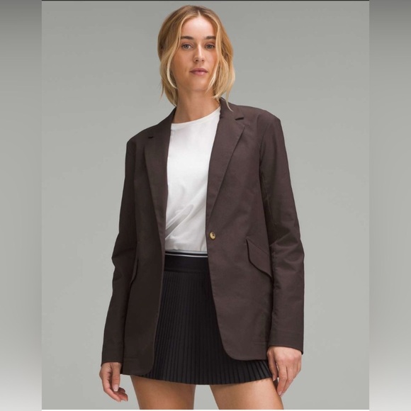 lululemon athletica Jackets & Blazers - Lululemon EUC small Relaxed-Fit Twill Blazer *Espresso